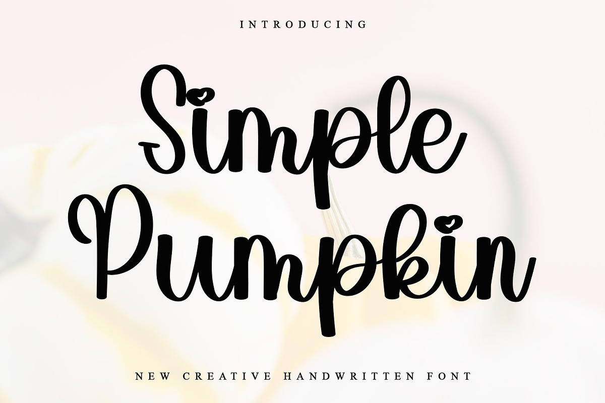 Simple Pumpkin, a Handwritten Font by InermediaSTUDIO (Photo 1 of 6)