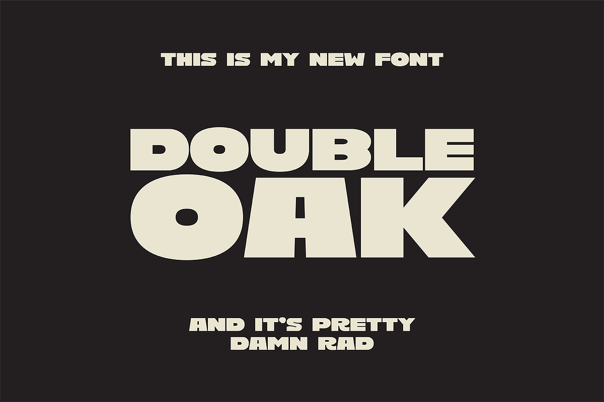 Double Oak Hand Drawn Font, a Font by nickqtx (Photo 2 of 2)