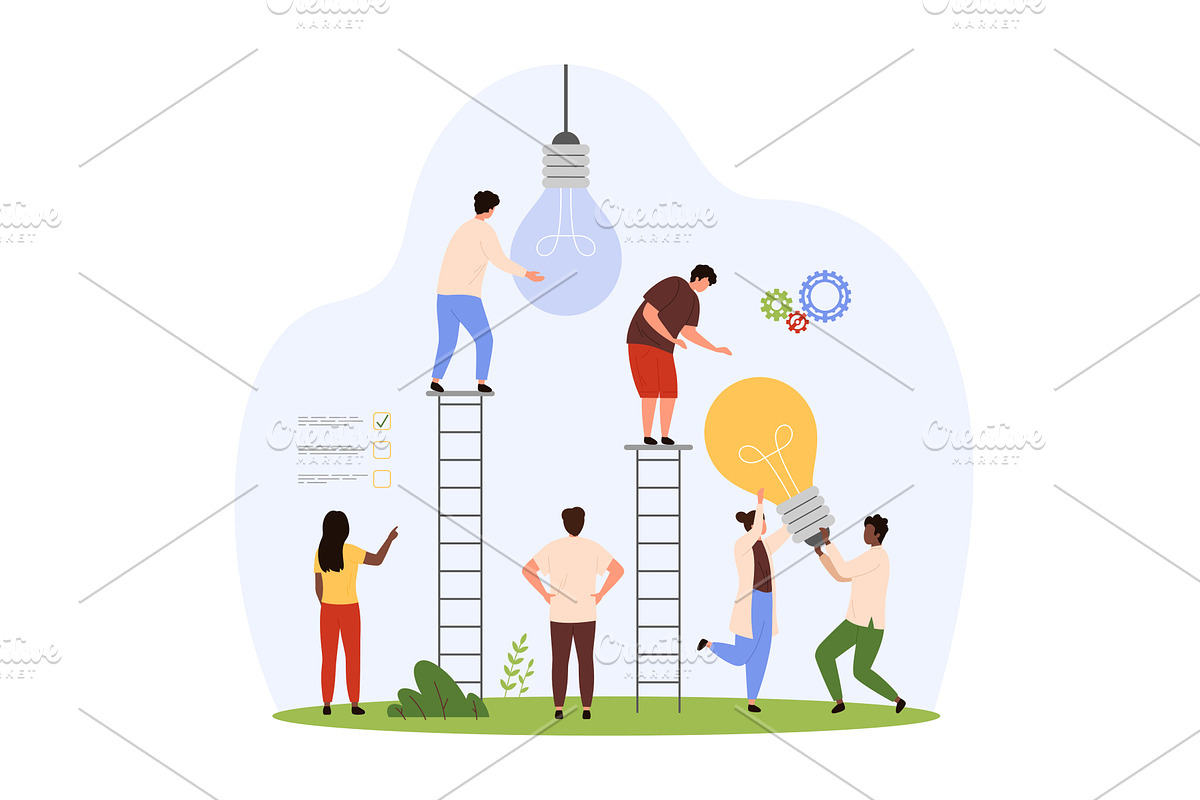 Support for innovation development, an Object Illustration by Flashvector