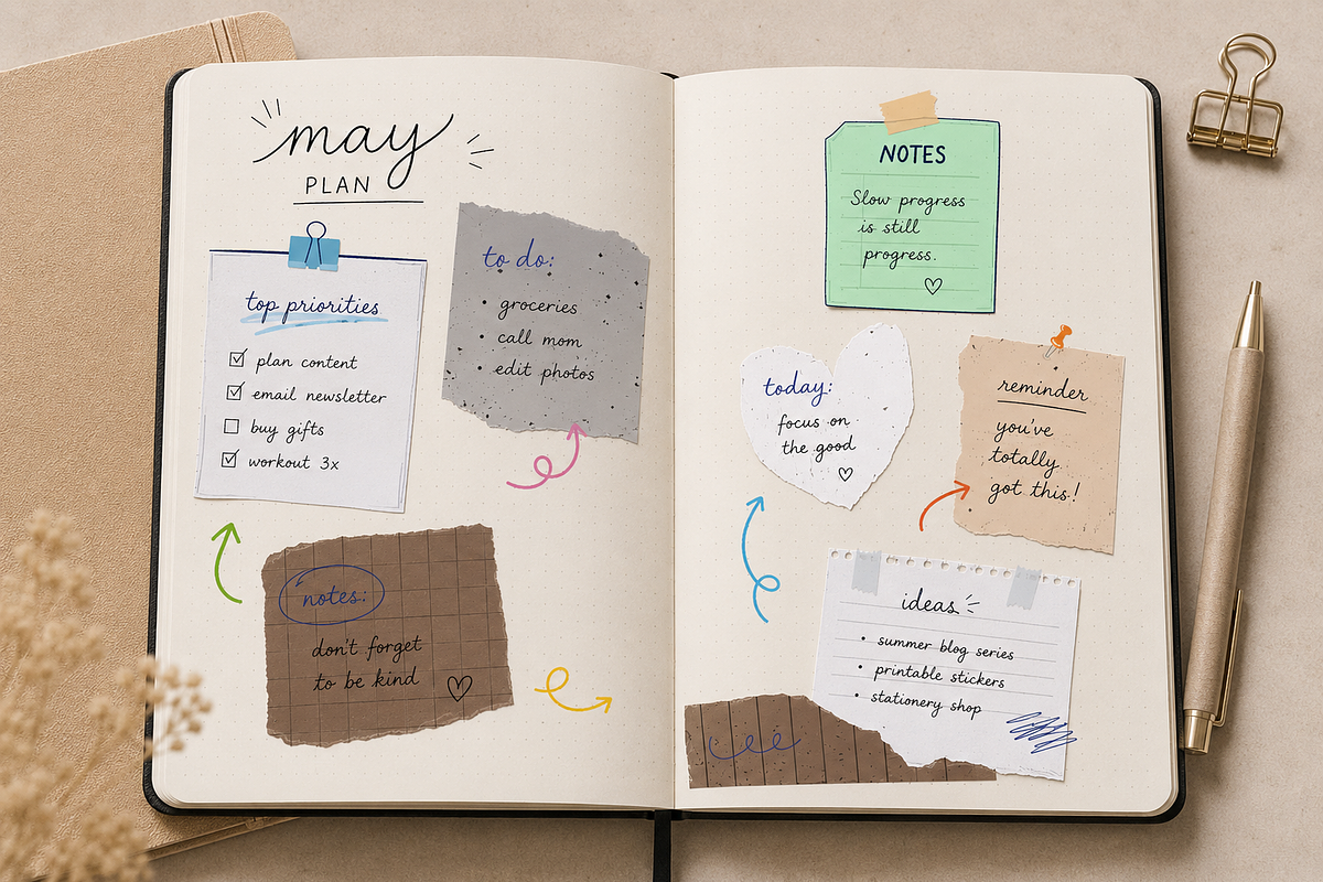 Journal Arrows & Notes, a Decorative Illustration by Anna Studio (Photo 2 of 11)