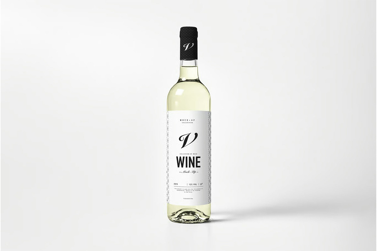 Wine Mock-up, a Product Mockup by zippypixelstudio (Photo 4 of 11)