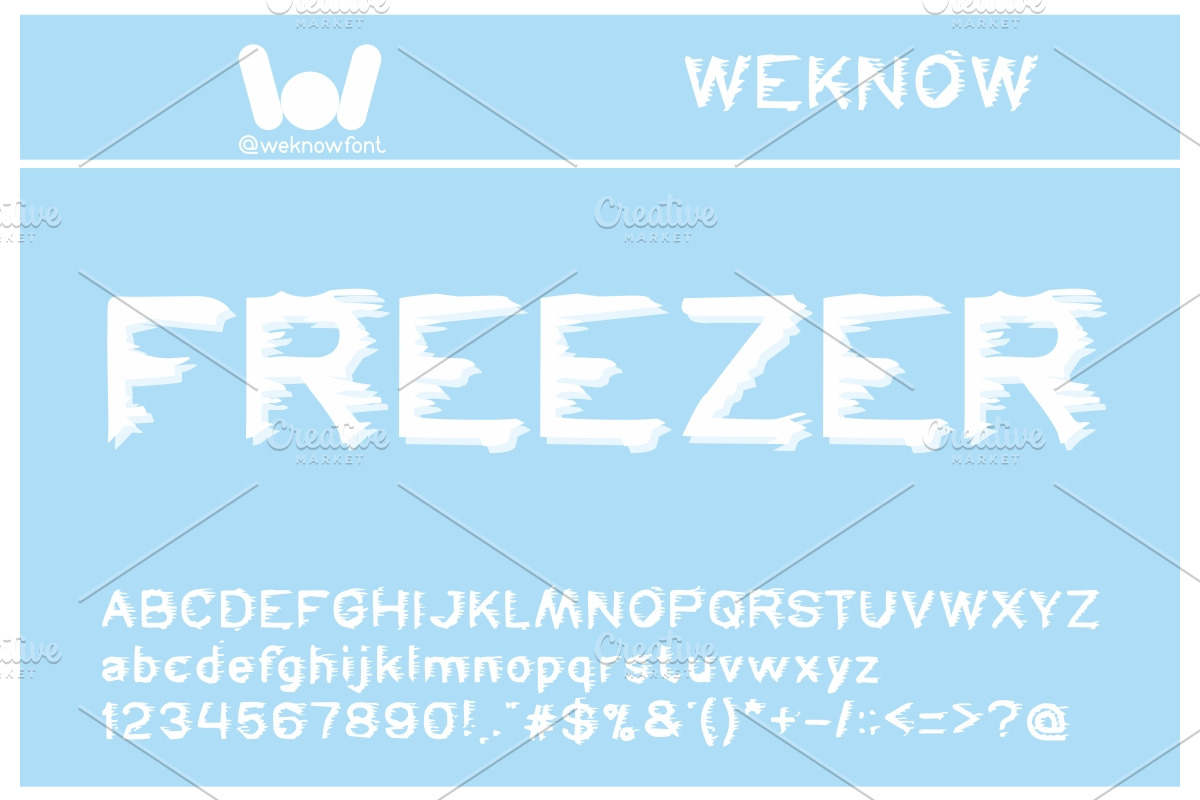 freezer font, a Font by weknow (Photo 1 of 5)