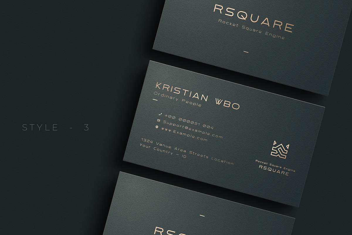 Stylist Business Cards Template, a Business Card Template by Ctrl space studio (Photo 4 of 6)