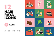 12 Hari Raya Icons, a Food Illustration by Hello Mister Frank (Thumbnail 1 of 4)