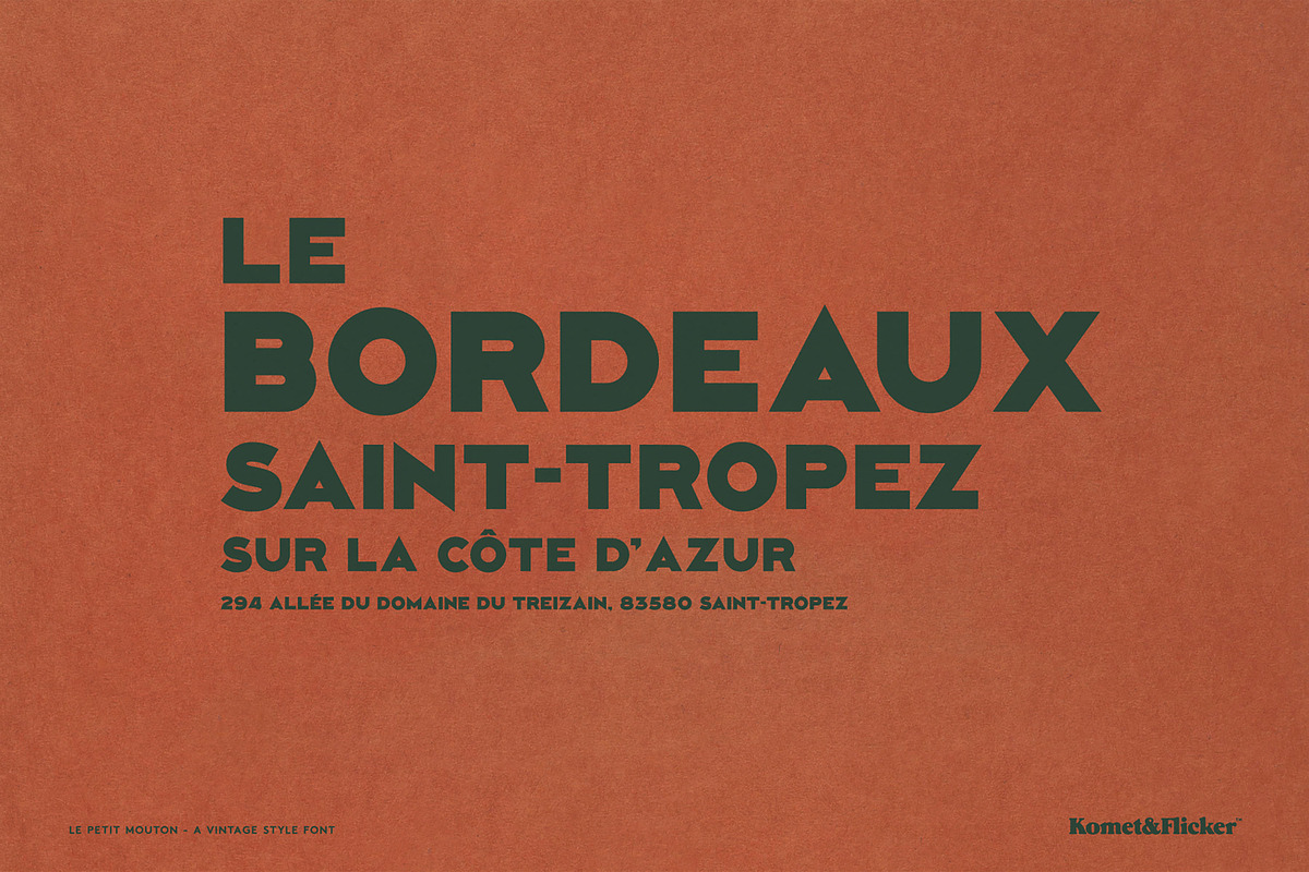 Le Petit Mouton, a Sans Serif Font by Komet & Flicker (Photo 6 of 13)