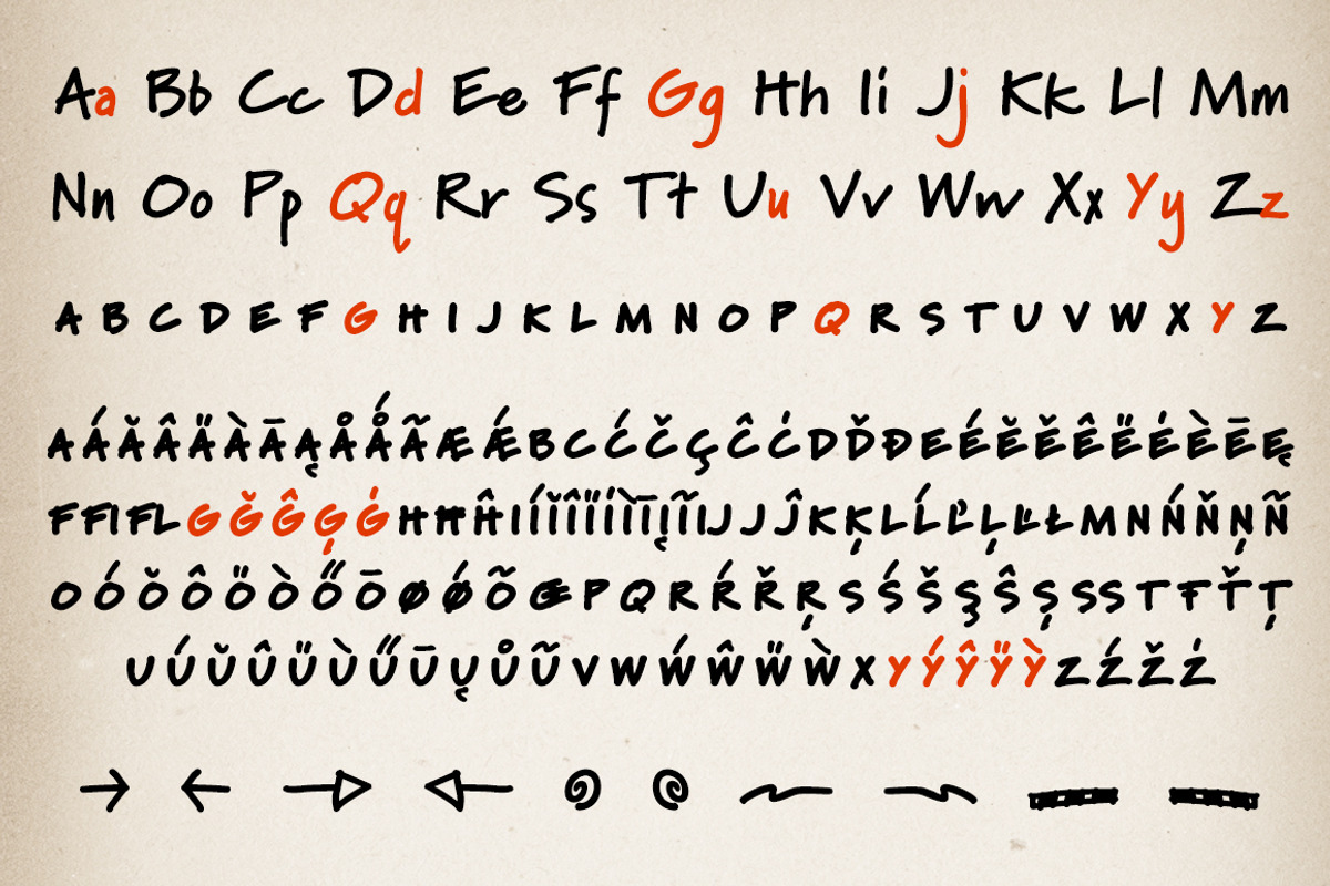 Marydale Black, a friendly font family preview 5