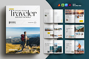 Travel Magazine Layout Template, a Magazine Template by Spark_Creative (Thumbnail 1 of 10)