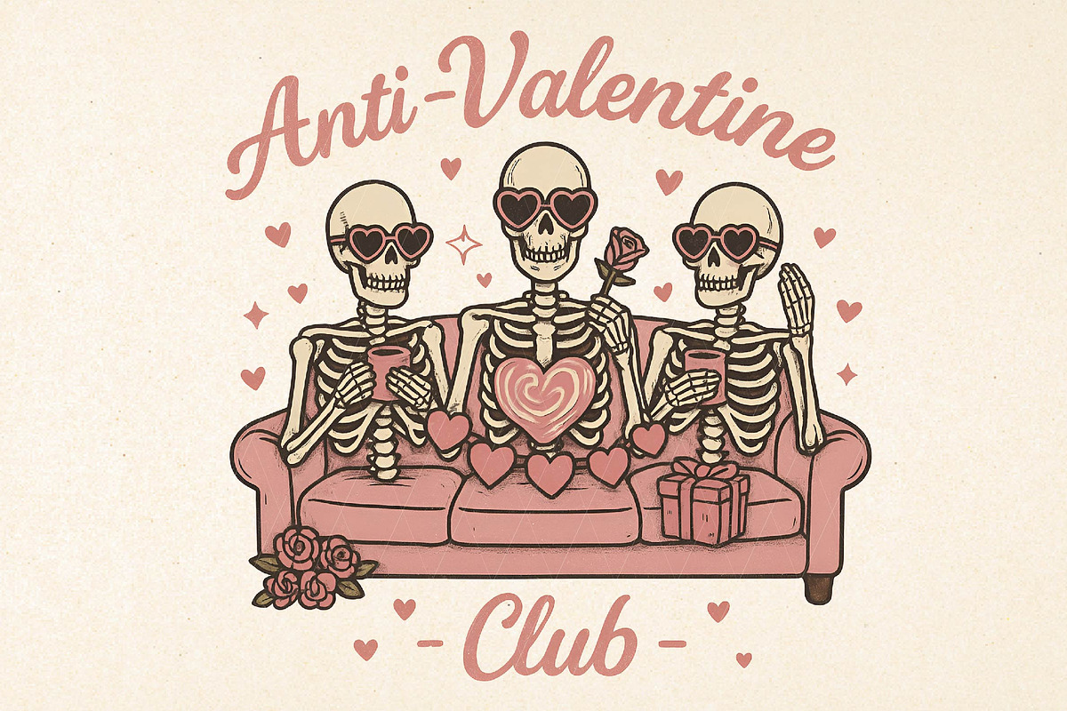 Anti Valentine Club Png, Valentine's, an Illustration by DreamPrint404 (Photo 1 of 8)