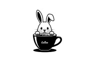 Cute Bunny Coffee Cup Vector Bundle, an Illustration by Designs_River (Thumbnail 44 of 49)
