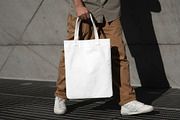 Tote Bag Mockup, a Merchandise Mockup by eezo (Thumbnail 4 of 4)