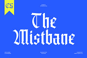 CS Mistbane – Blackletter Font, a Blackletter Font by Craft Supply Co. (Thumbnail 1 of 8)