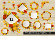 Autumn leaves vector collection, a Seasonal Illustration by VaraNa Art (Thumbnail 4 of 15)