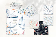Storks and wild flowers collection, an Animal Illustration by Peace ART (Thumbnail 8 of 15)