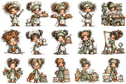Whimsical Workers PNG Clipart Set, a Seasonal Illustration by OK Design (Thumbnail 3 of 6)
