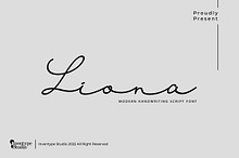 Liona - Longtail Wedding Font