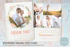 AW014 Wedding Thank You Card