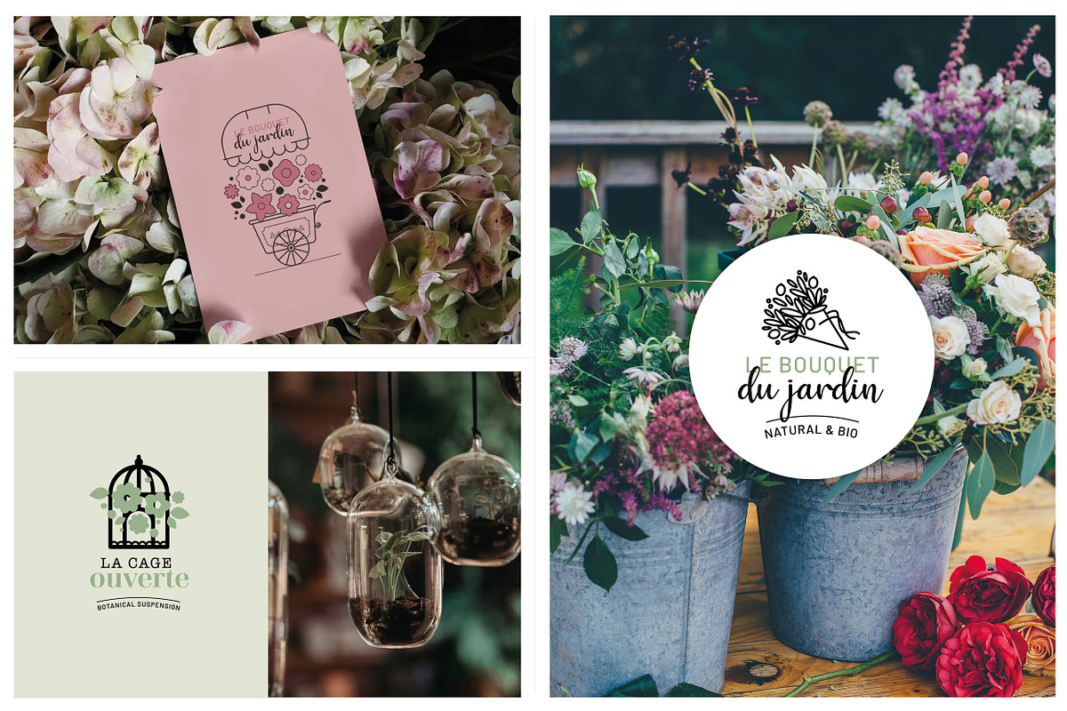 Collection florale – Logos, pictogra, an Outline Icon by AnneCeline (Photo 6 of 8)