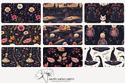 70 purple Halloween seamless pattern, a Pattern Graphic by Poppy Lane Studio (Thumbnail 3 of 10)