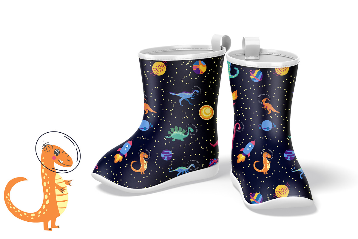 Dino in cosmos patterns, a Pattern Graphic by Michiru13 (Photo 10 of 23)