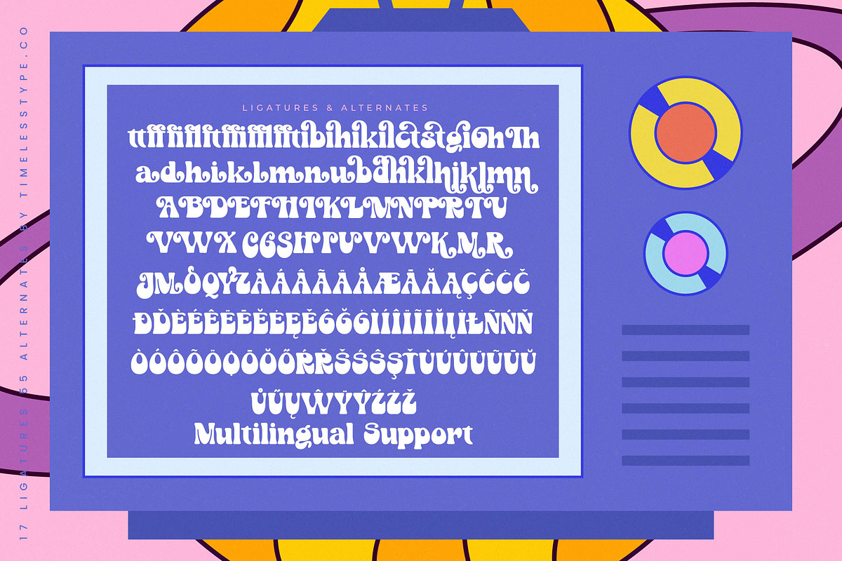Mystic Smiles Groovy Display Font, a Serif Font by timelesstype.co (Photo 19 of 20)