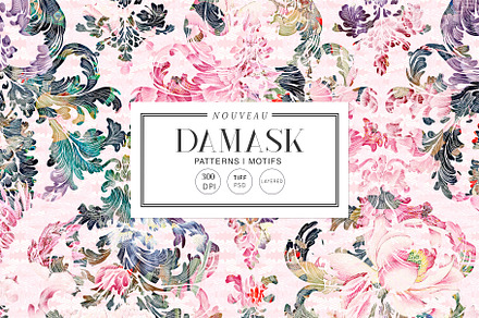 Nouveau Damask, Abstract Prints!