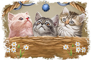 Cats and Kittens, 160 png breeds, an Animal Illustration by Dneprstock (Thumbnail 1 of 11)