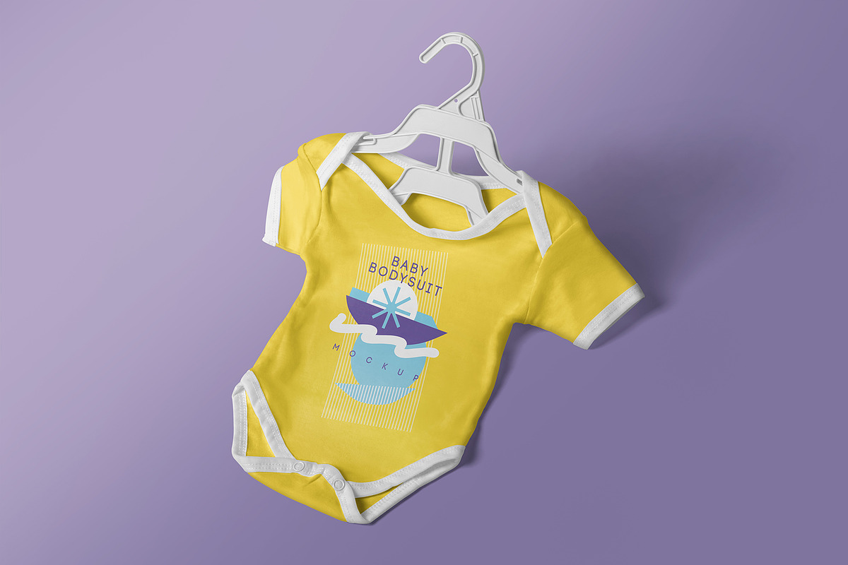 Baby Romper Mockup, a Product Mockup by PixelVoyager (Photo 5 of 8)