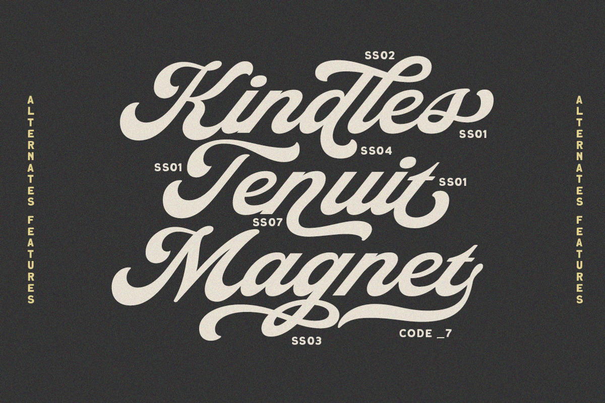 Magdalia Vintage Bold Script, a Script Font by Letterhend Studio (Photo 6 of 11)