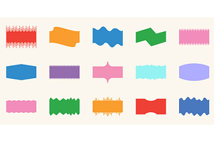 Colorful Abstract Shapes Set, an Illustration by Vector Creator