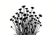 Meadow Flower Silhouette Vector, an Illustration by Designs_River (Thumbnail 9 of 9)
