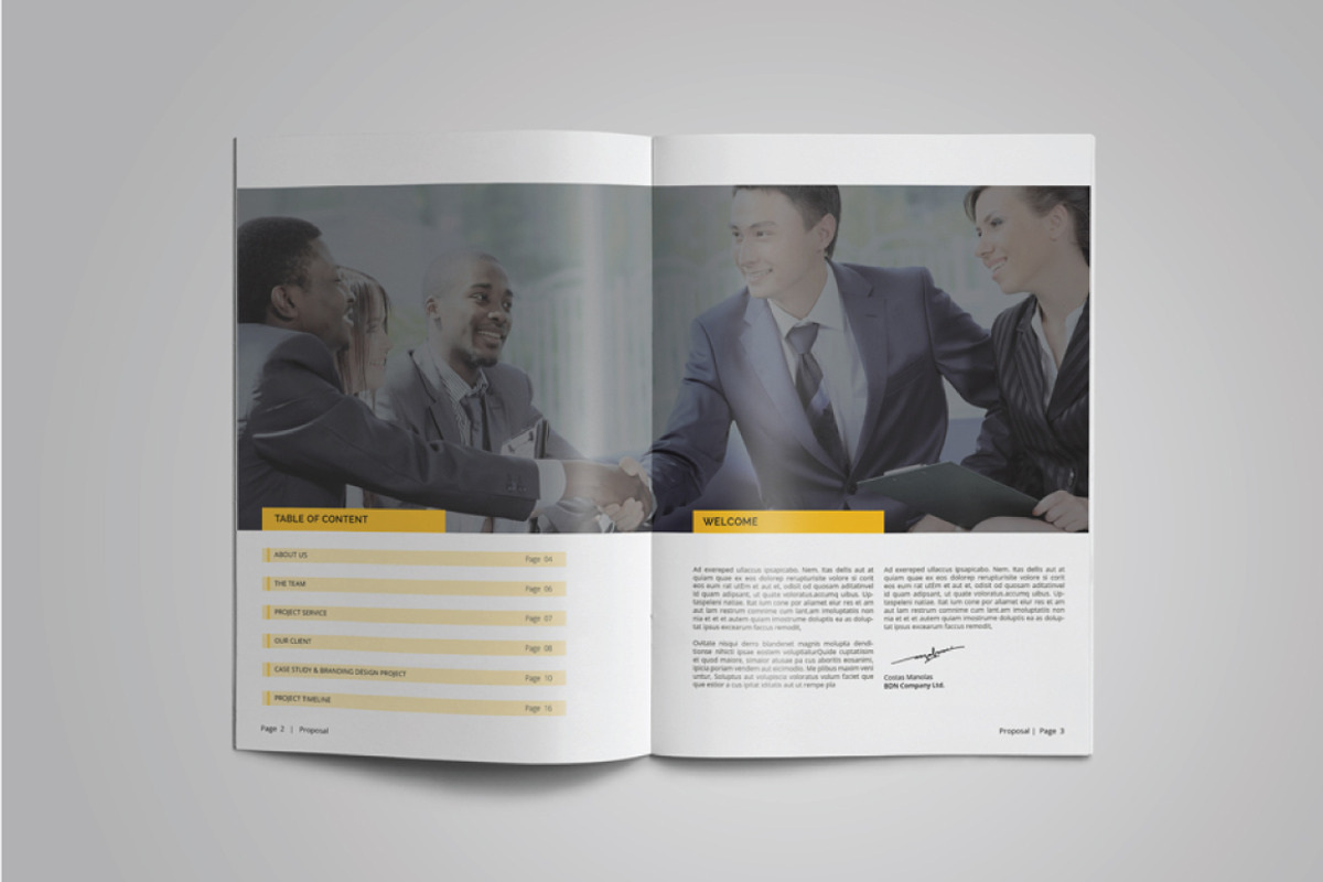 Project Proposal Template, a Brochure Template by Alhaytar (Photo 2 of 11)