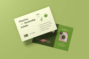 Honcha Matcha Cafe - Membership Card, a Business Card Template by VUNIRA