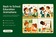 25 Animated Back to School Education, an Education Illustration by Creative Stall (Thumbnail 1 of 4)