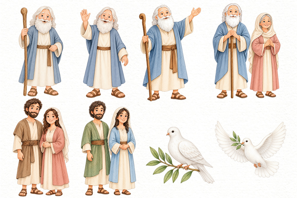 Noah’s Ark Clipart Bundle, an Animal Illustration by Villa 11 Estudio (Photo 2 of 8)