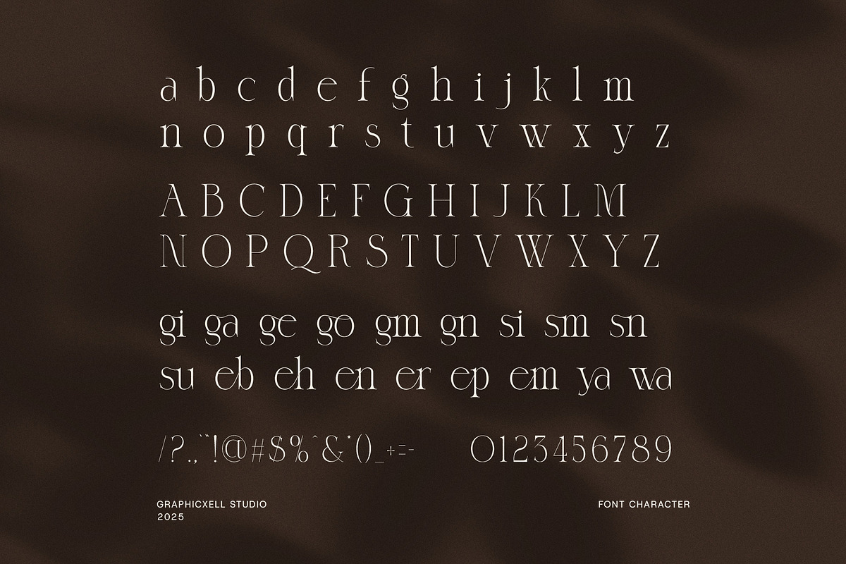 Morgina Elegant Serif Font, a Serif Font by Graphicxell (Photo 7 of 8)