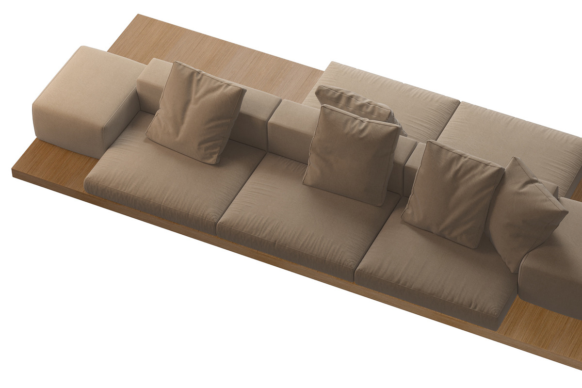 Dock Sofa by B&B Italia, a Furniture 3D Model by NOMODOL (Photo 7 of 9)