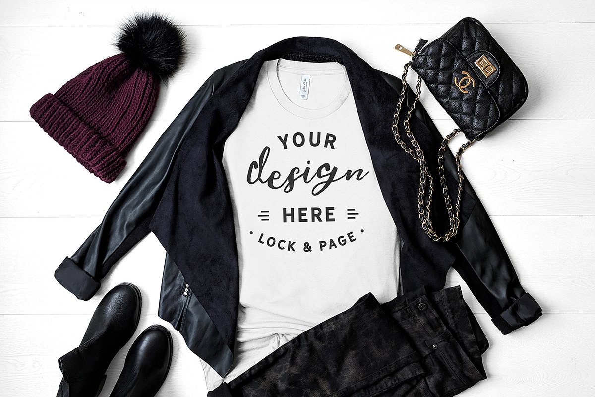 T-Shirt Mockup Bundle Bella Canvas, a Shirt Mockup by lock and page (Photo 20 of 71)