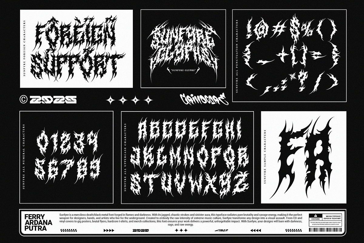 Sunfyre | Brutal Black Metal Font, a Blackletter Font by Ardana Creative (Photo 10 of 11)
