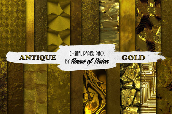 Antique Gold Textured Pack preview 6