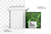 Tea Sachets with Box Mockup, a Packaging Mockup by Ram Studio (Thumbnail 12 of 27)