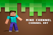 Youtube Mine Channel Art, a Social Media Template by FrancoShop (Thumbnail 1 of 7)