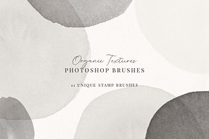 Organic Textures Watercolor Brushes