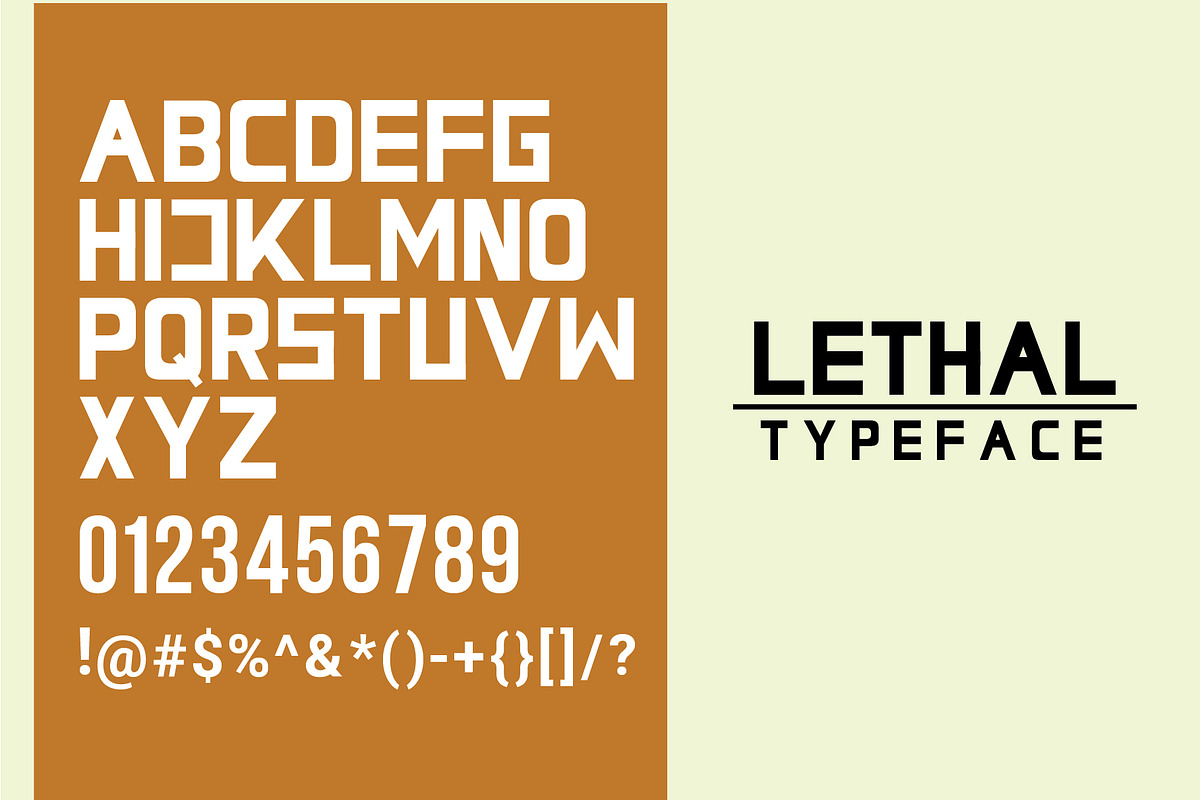 Lethal Markwell Duo Font preview 4