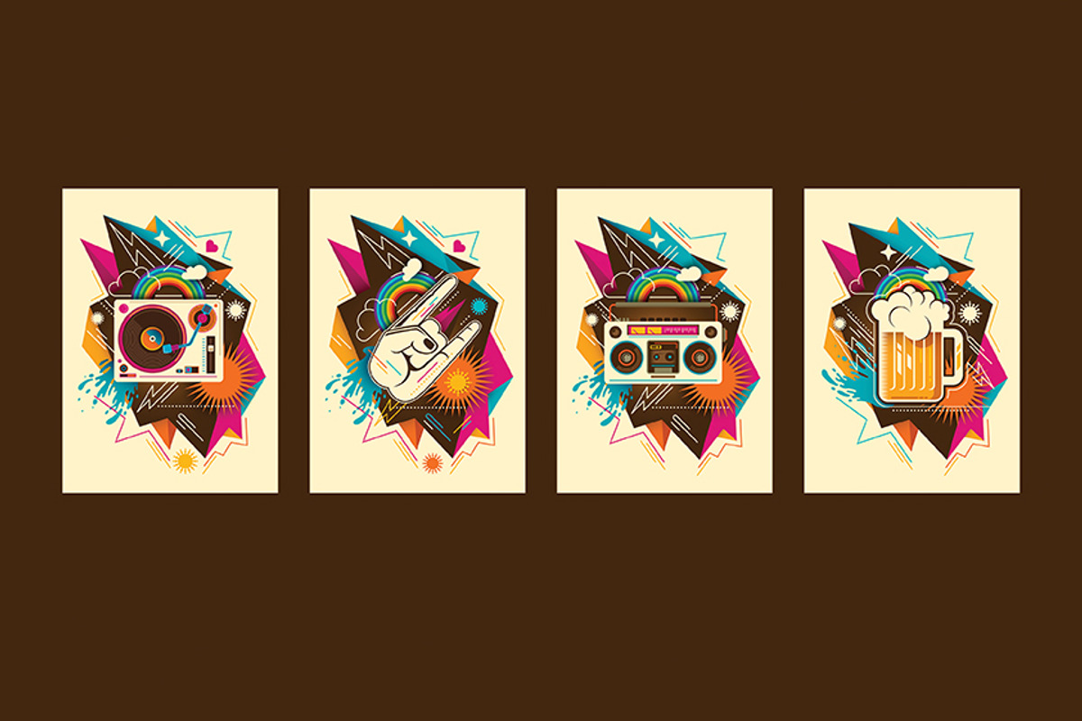 Party posters., an Illustration by Radoman (Photo 6 of 6)