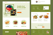 Food Landing page Design, a Landing Page Template by UiDex (Thumbnail 2 of 2)