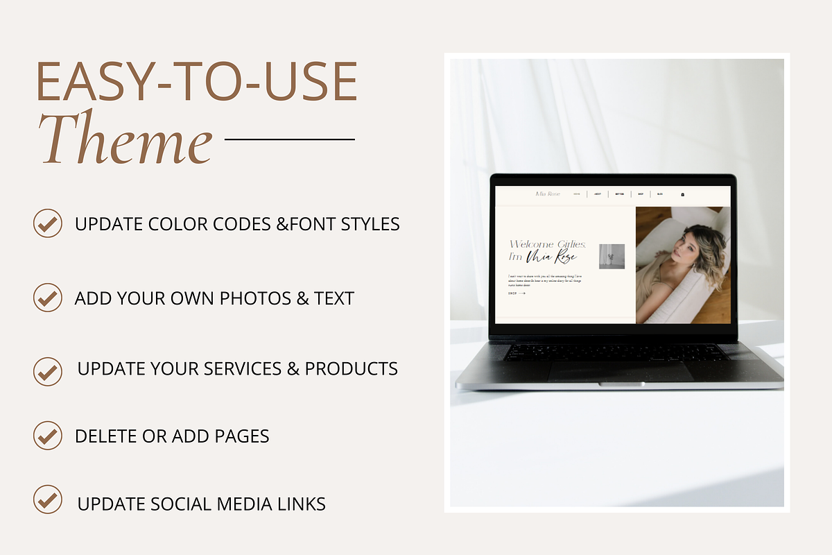 Website Template | Wix Theme | Mia, a Wix Template by Turia Avenue (Photo 3 of 5)