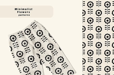 Minimalist Retro Flowers