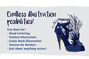 Messy Markers for Illustrator, a Brush Add-On by Sheree Designs (Thumbnail 2 of 4)