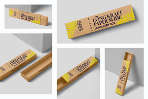 Long Rectangle Drawer Box Mockups