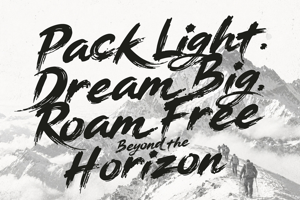 HighRoam - Wild Spirit Fonts, a Handwritten Font by HypeWorksCo (Photo 5 of 14)